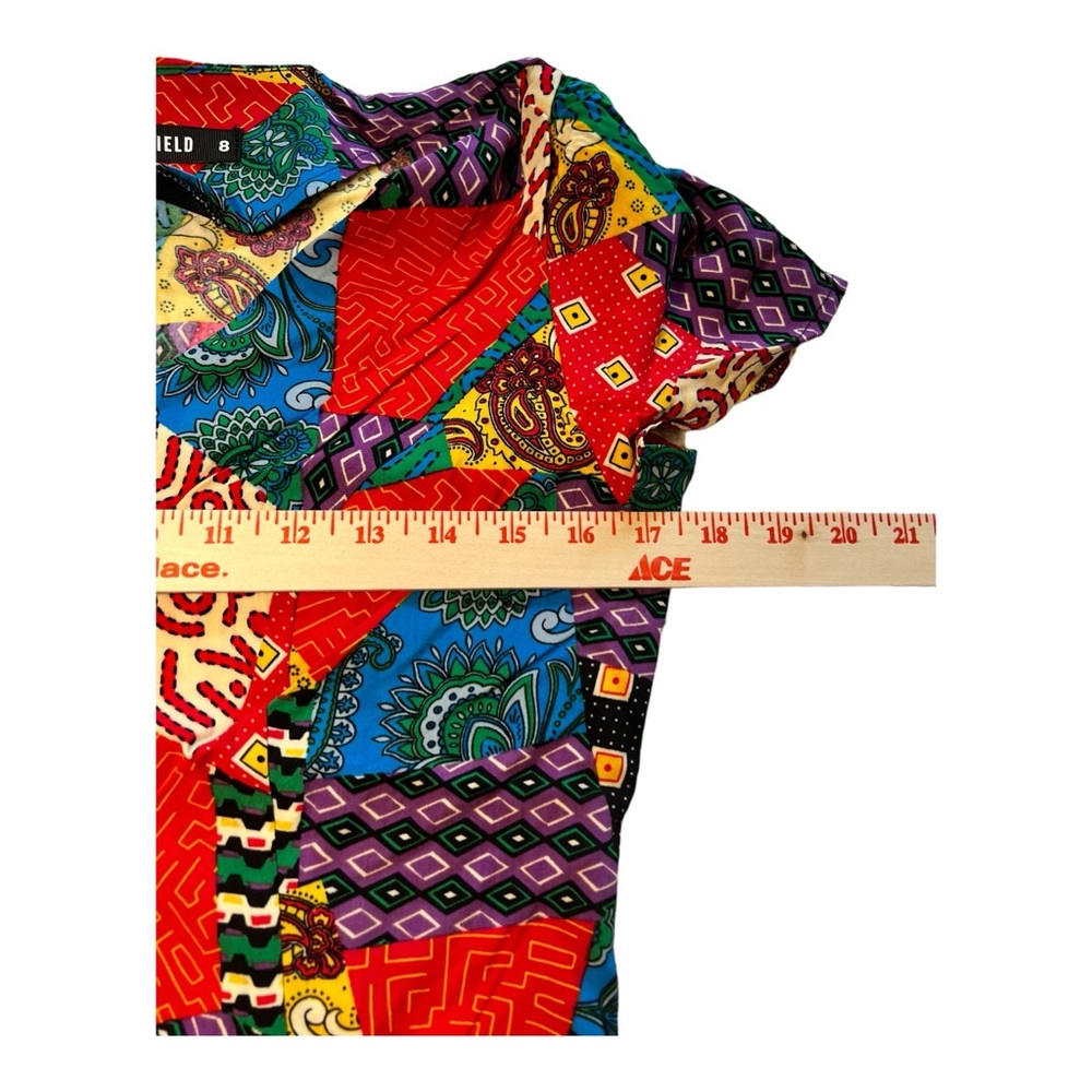 Dangerfield Multicolor Patchwork Mini Dress - image 6